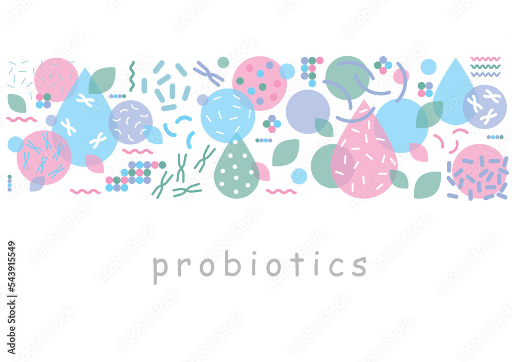 Probiotics bacteria vector design. Concept of design with Lactobacillus Probiotic Bacteria. Design with Prebiotic healthy nutrition ingredient Probiotics bacteria vector design. Concept of design with Lactobacillus Probiotic Bacteria. Design with Prebiotic healthy nutrition ingredient