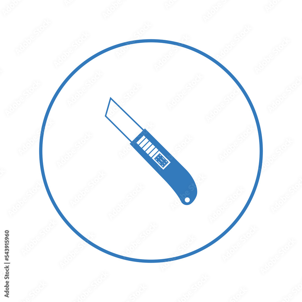 Construction repair knife cutter icon | Circle version icon | Construction repair knife cutter icon | Circle version icon |