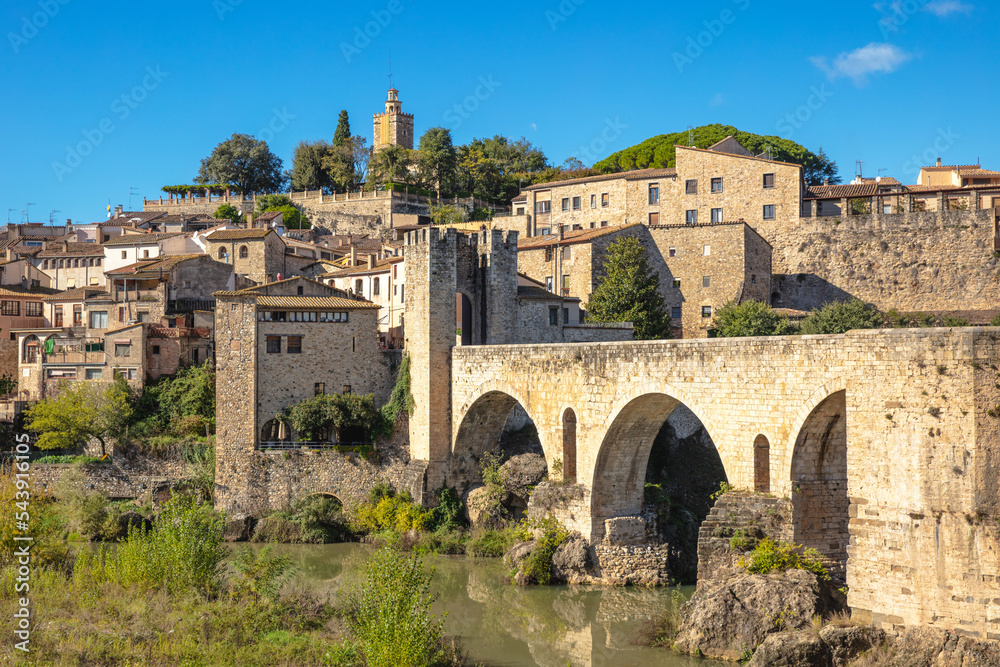 The bridge of Besal- Besalu in Catalonia,  Spain