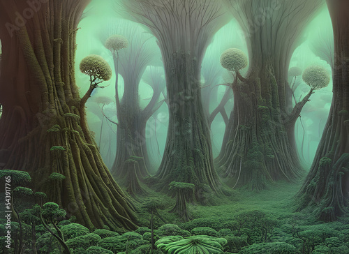 Fotografie, Obraz Surreal Ancient Forest