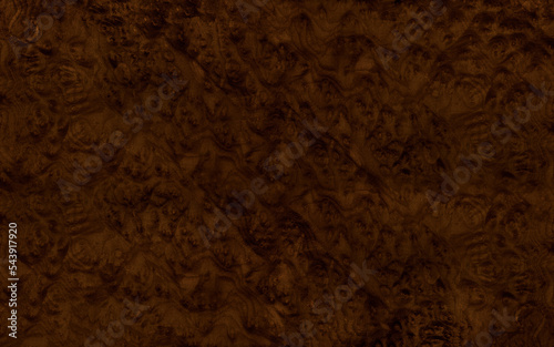 Beautiful dark brown burl wood veneer texture photo