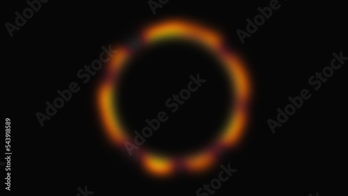 Blurred black hole. Computer generated 3d render