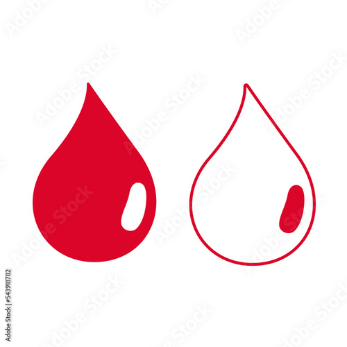 Drop rossa fumetto doppia