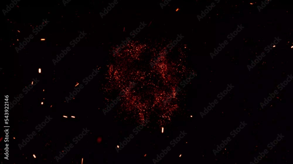 Fire explosion shooting with high speed camera
