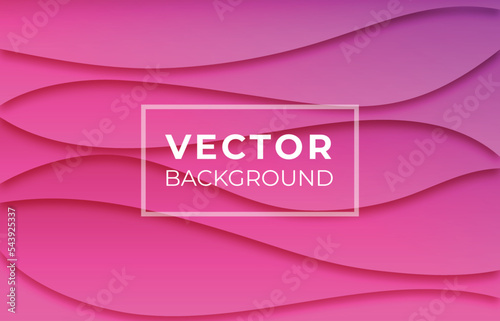 Pink and Purple Waves HD Vector Background