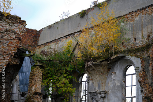 Ruins of sinagogue in Ukraine photo