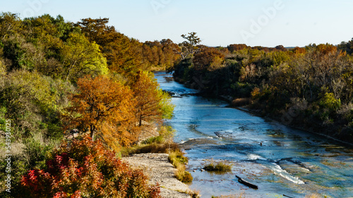 Guadalupe River Trail in Kerrville, Texas during Fall