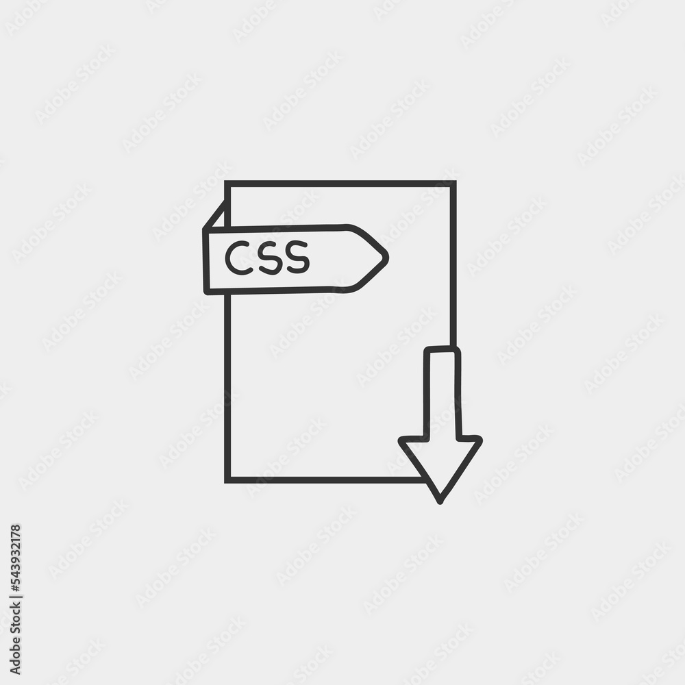 CSS_Fomart vector icon illustration sihn CSS_Fomart vector icon illustration sihn