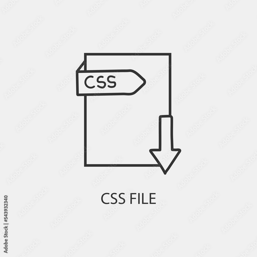 CSS_Fomart vector icon illustration sihn