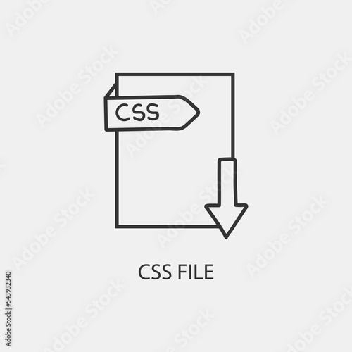 CSS_Fomart vector icon illustration sihn