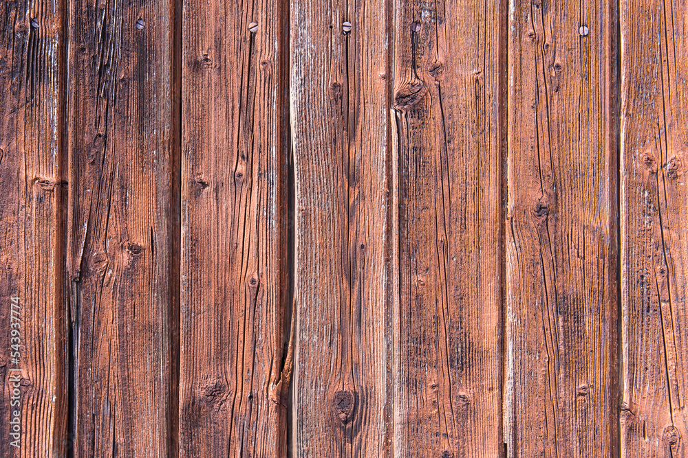 Fototapeta premium Old weathered natural wood wall for background or banner