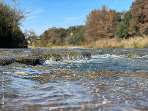 Guadalupe River Trail in Kerrville, Texas during Fall photo