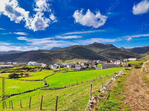 Santa Maria del Puerto village  Somiedo Natural Park and Biosphere Reserve  Asturias  Spain