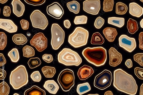 Agate Stone Gem Jewel Seamless Texture Pattern Tiled Repeatable Tessellation Background Image