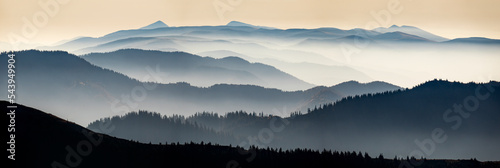 Amazing mountain panorama.