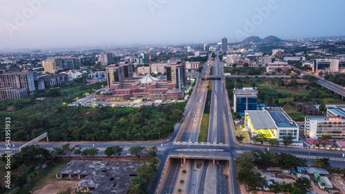 Scenic aerial shot of Abuja City Business DIstricr