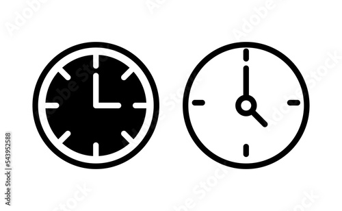 Free Download Clock icon vector for web and mobile app. Time sign and symbol. watch icon - GFXLoad