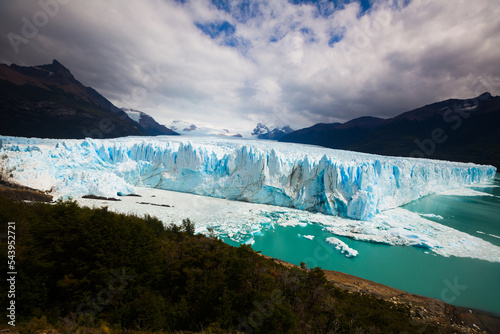 Spectacular view on the Perito Moreno Glacier in Los Glaciares National Park in Argentina