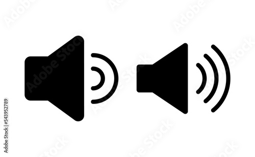 Speaker icon vector for web and mobile app. volume sign and symbol. loudspeaker icon. sound symbol