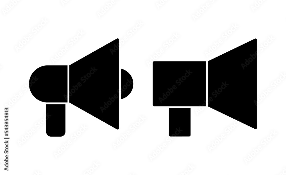 Megaphone icon vector for web and mobile app. Loudspeaker sign and symbol
