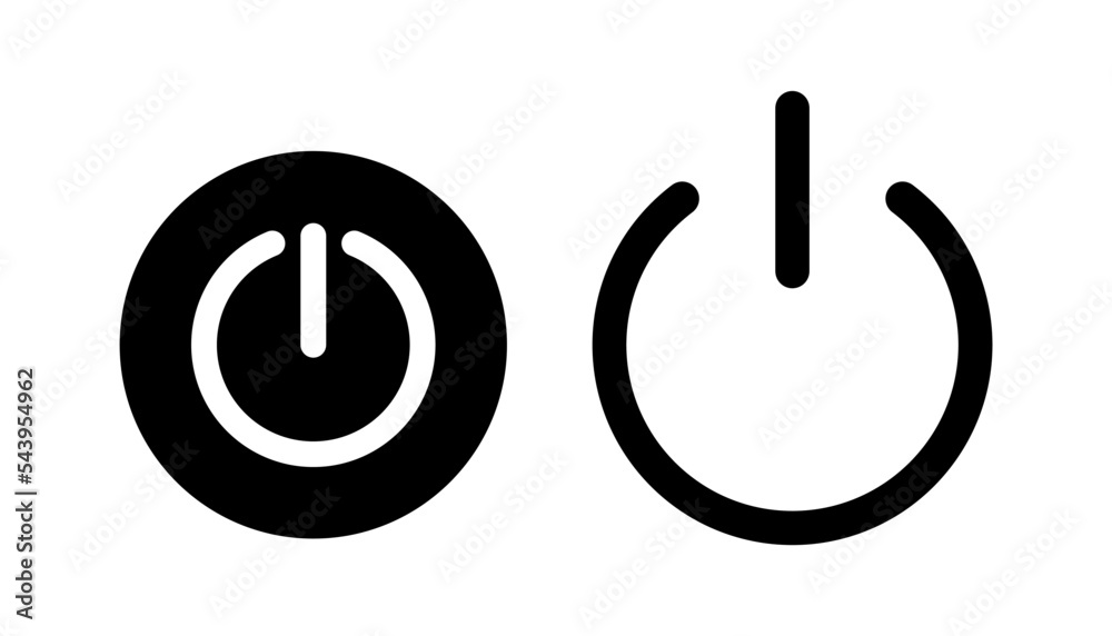 Power icon vector for web and mobile app. Power Switch sign and symbol. Electric power Power icon vector for web and mobile app. Power Switch sign and symbol. Electric power