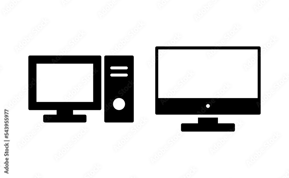 Computer icon vector for web and mobile app. computer monitor sign and symbol Computer icon vector for web and mobile app. computer monitor sign and symbol