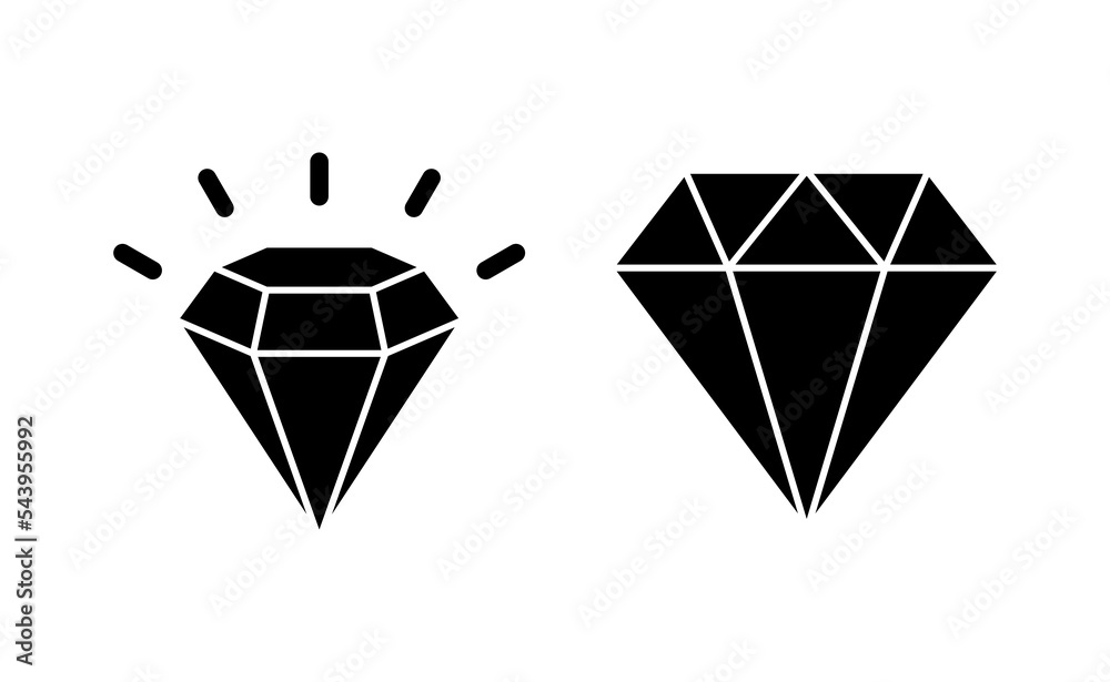 Diamond icon vector for web and mobile app. diamond gems sign and symbol Diamond icon vector for web and mobile app. diamond gems sign and symbol