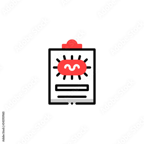 virus analysis icon