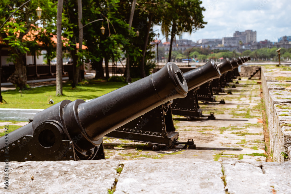 cannon at the fortress in Havana