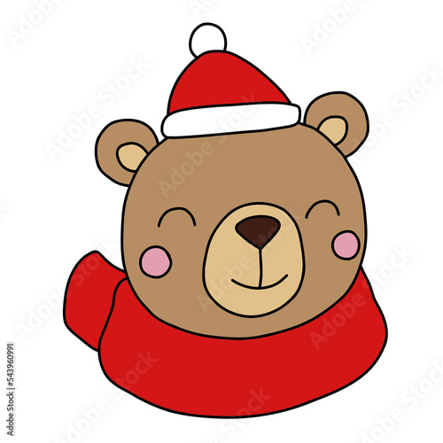 bear Filled Clipart  Merry Christmas