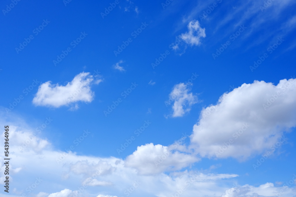 Fototapeta premium White Blue Sky with Blue Sky Background.