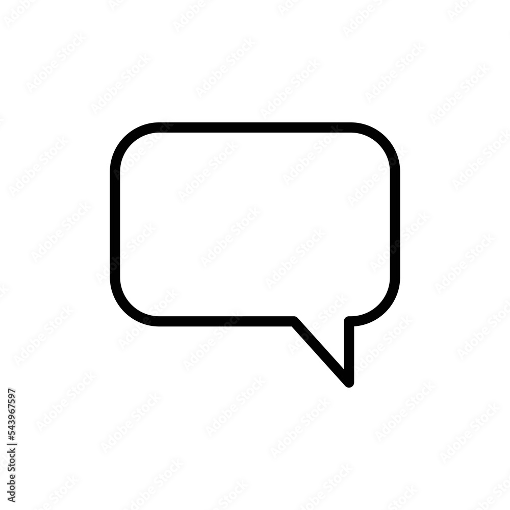bubble speech icon vector design template in white background bubble speech icon vector design template in white background
