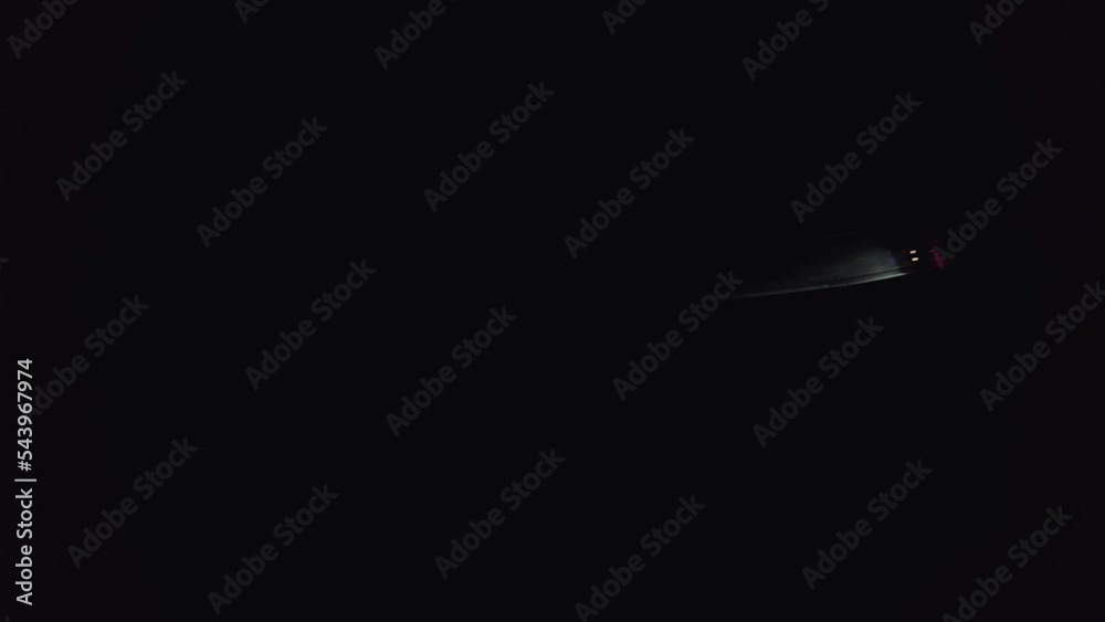 Aerial view on night traffic on highway Aerial view on night traffic on highway