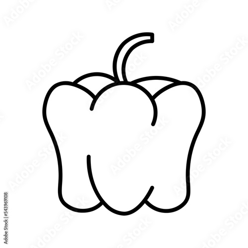 Capsicum line icon