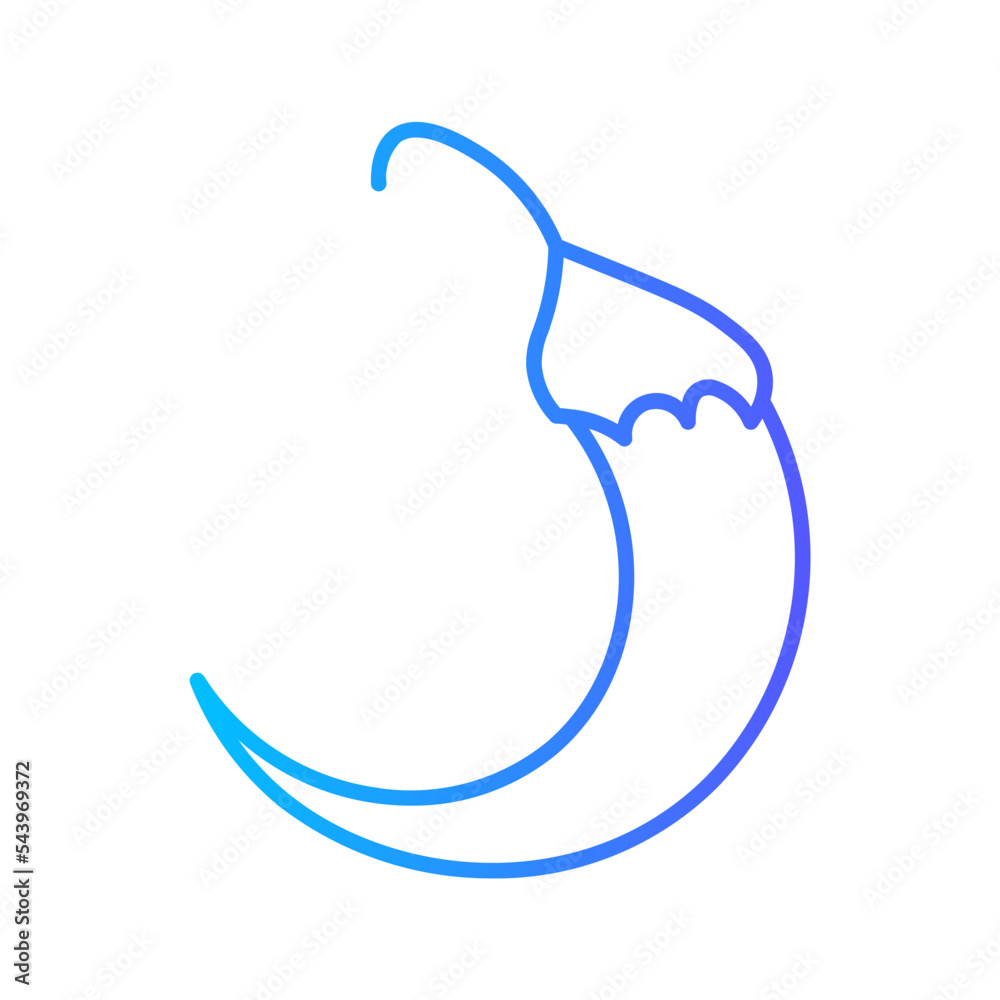 green chili pepper gradient icon green chili pepper gradient icon