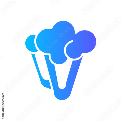 cauliflower gradient icon