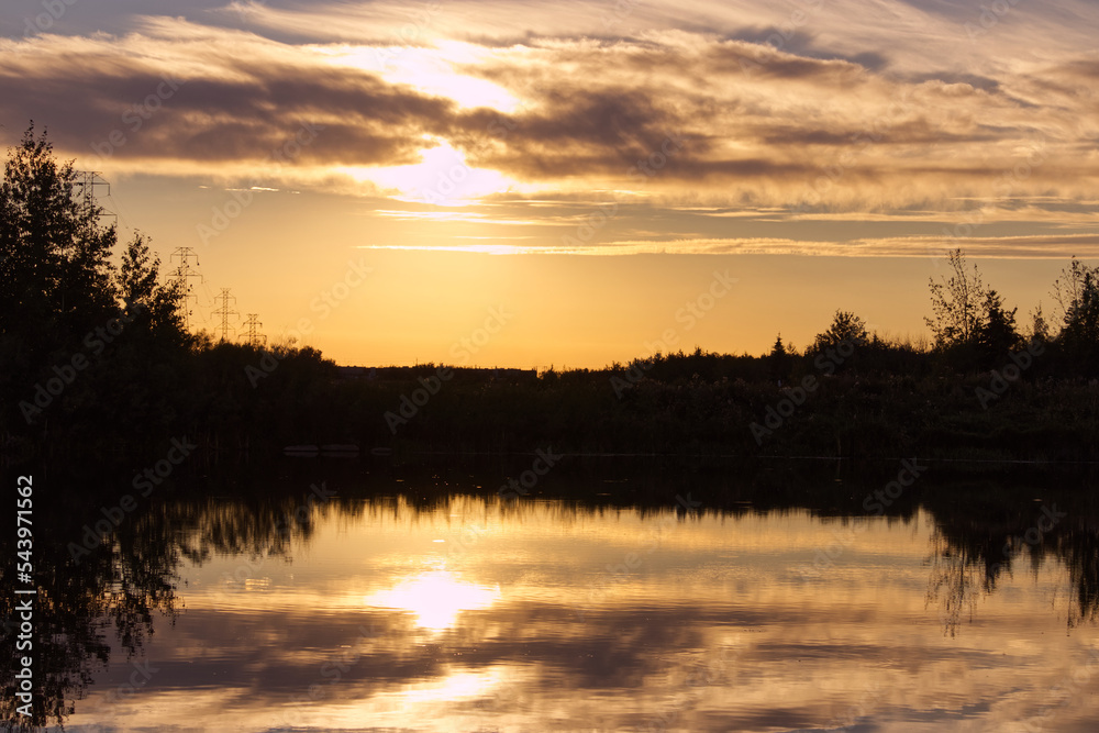 Late Summer Sunset over Pylypow Wetlands
