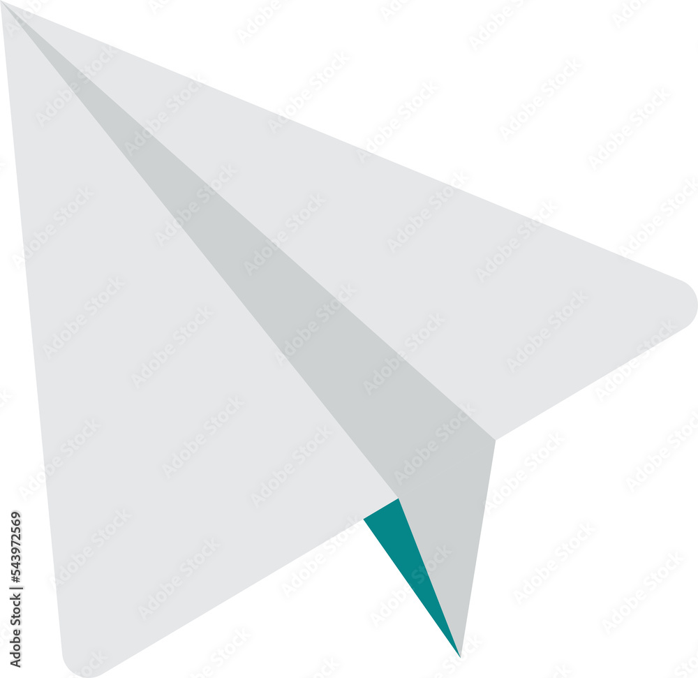 paper plane illustration in minimal style paper plane illustration in minimal style
