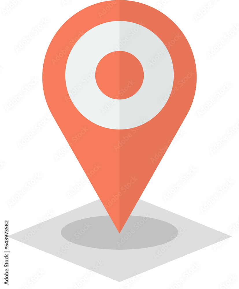 Location pin illustration in minimal style Location pin illustration in minimal style