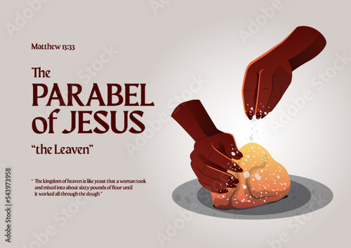 Parable of Jesus Christ about the leaven photo