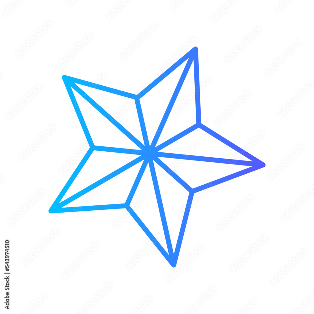 Star gradient icon Star gradient icon