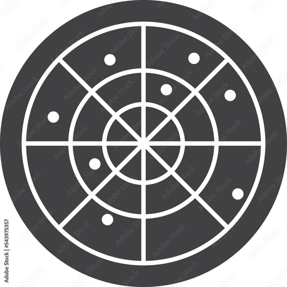 radar screen illustration in minimal style radar screen illustration in minimal style