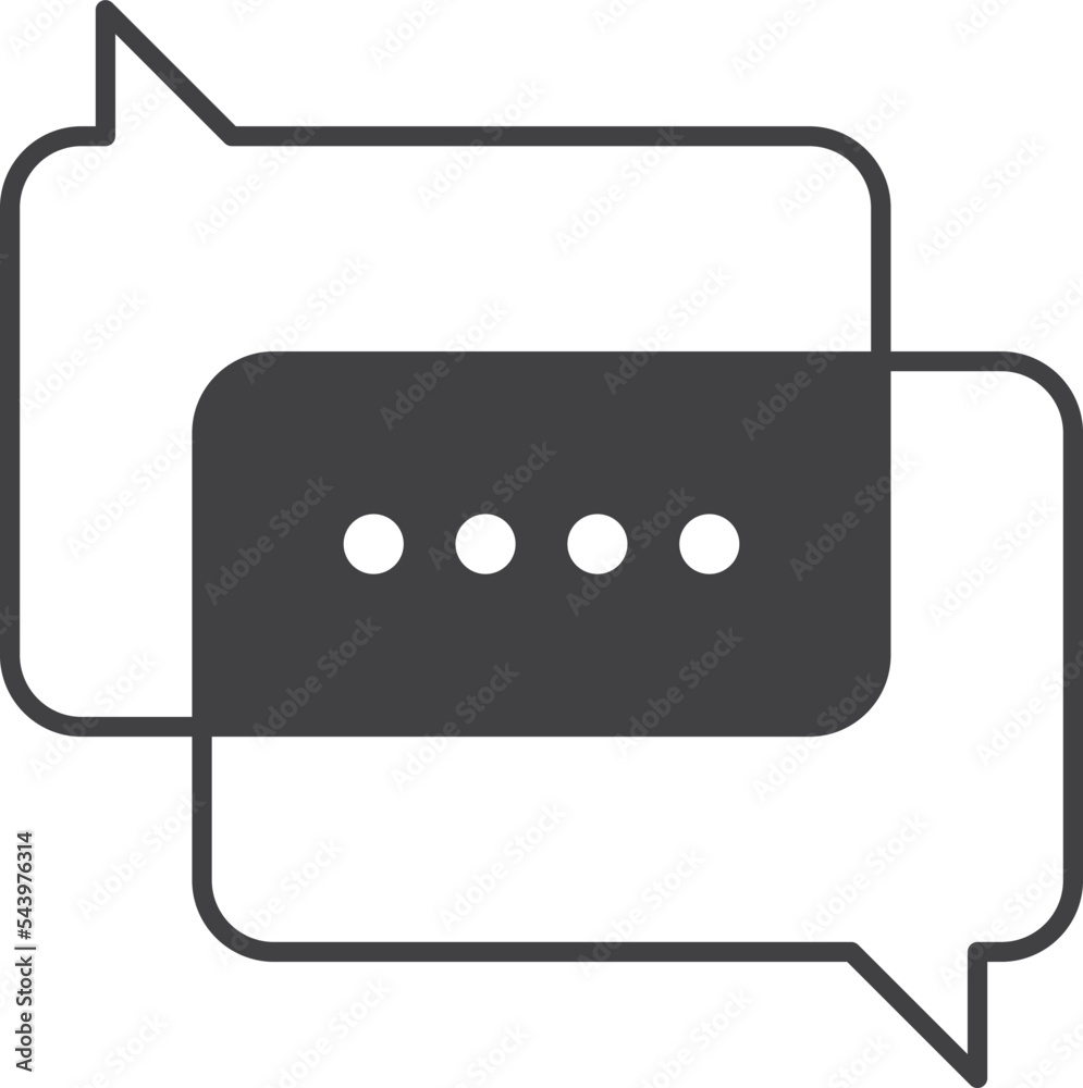 speech box illustration in minimal style speech box illustration in minimal style
