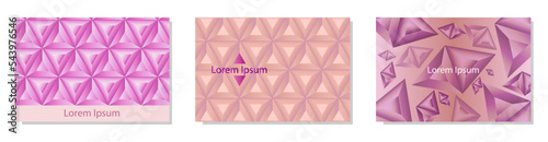 ビジネス背景/表紙/DM/ポストカード/名刺デザインの　テンプレートセット