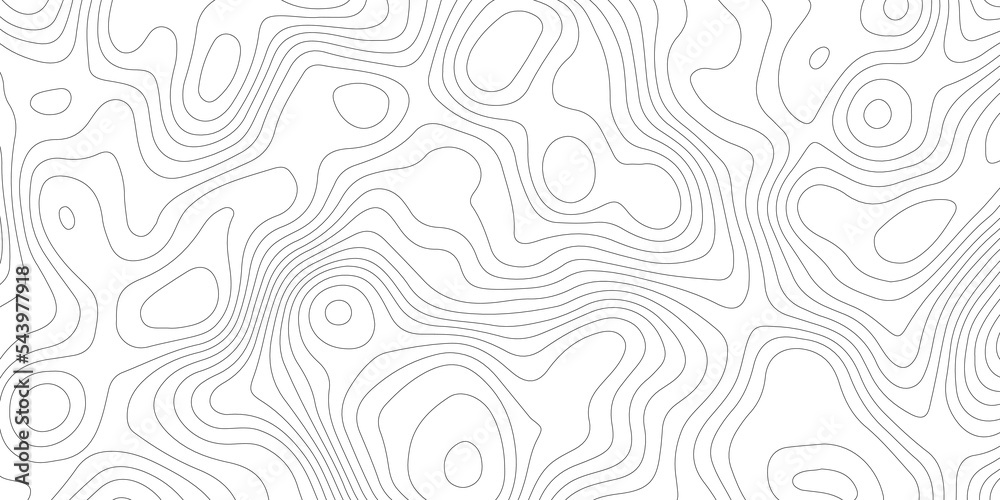 Fototapeta premium Topographic map background geographic line map with elevation assignments. Modern design with White background with topographic wavy pattern design.paper texture Imitation of a geographical map shades