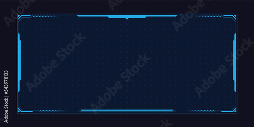 Abstract frame technology futuristic interface hud design