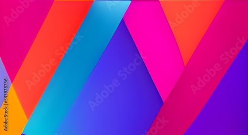 illustration of geometric and angled shapes, colorful abstract background with geometric elements,