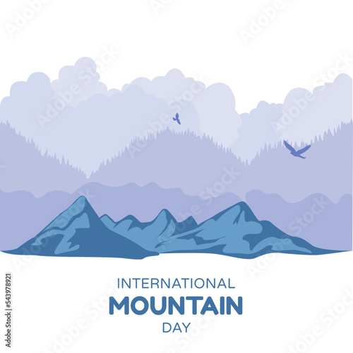 international mountain day vector illustration design