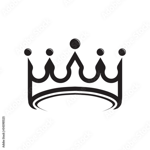 Crown logo template vector icon
