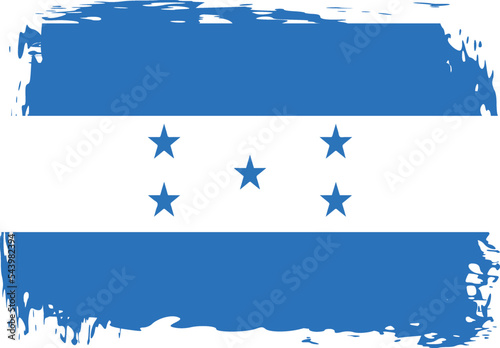 Grunge Honduras flag.flag of Honduras,banner vector illustration. Vector illustration eps10.